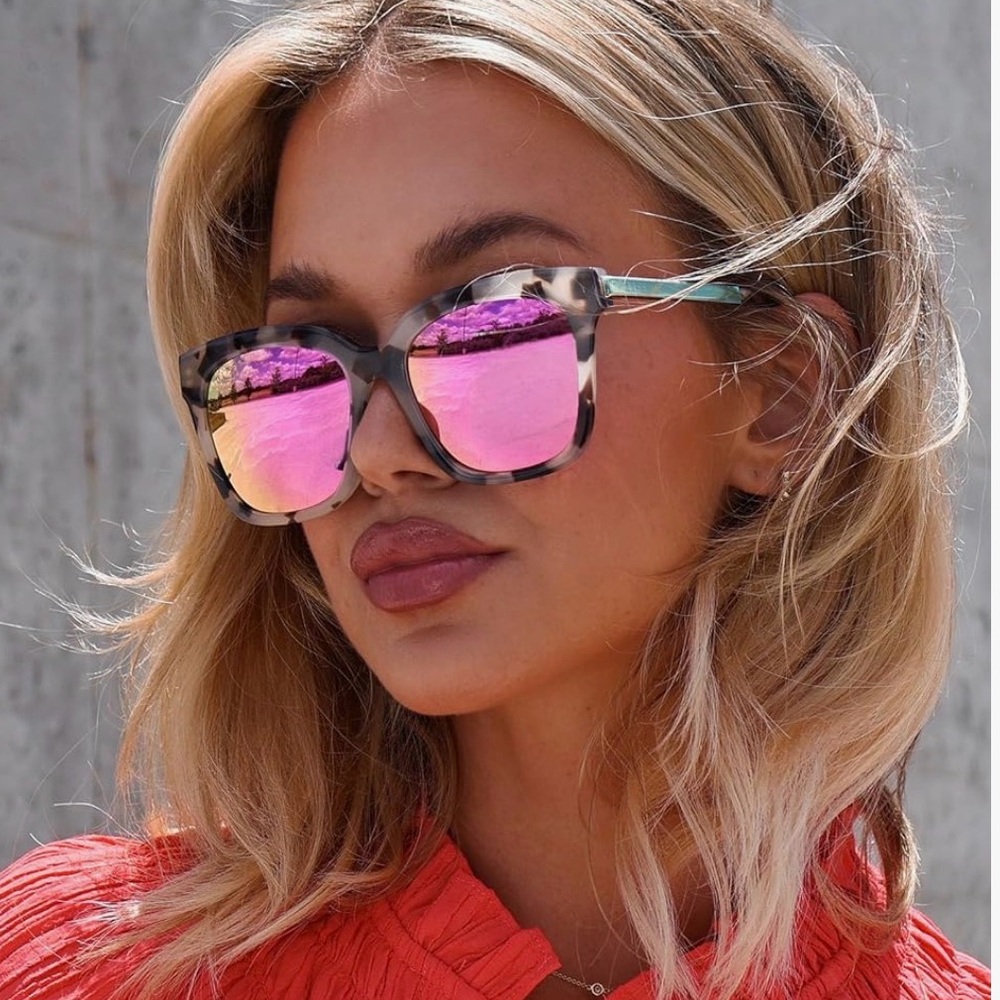 NEW DIFF Bella Sunglasses - Tortoise and Pink - Picture 2 of 5